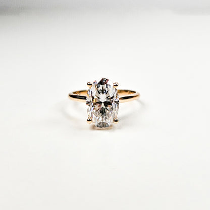 Large Oval Solitaire Ring