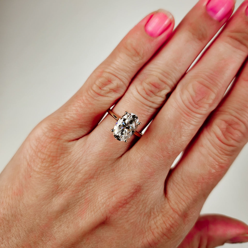 Large Oval Solitaire Ring