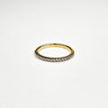 Micropavé Half Eternity Band