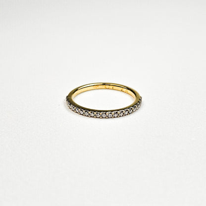 Micropavé Half Eternity Band