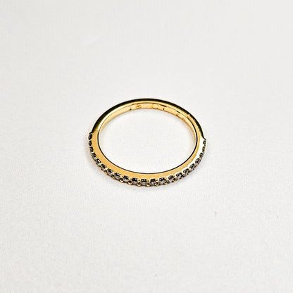 Micropavé Half Eternity Band