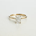 Minimalist Radiant Cut Solitaire Ring