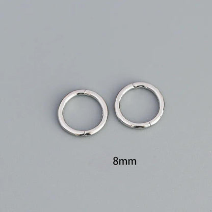 Round Seamless Segment Ring (8mm) in Sterling Silver