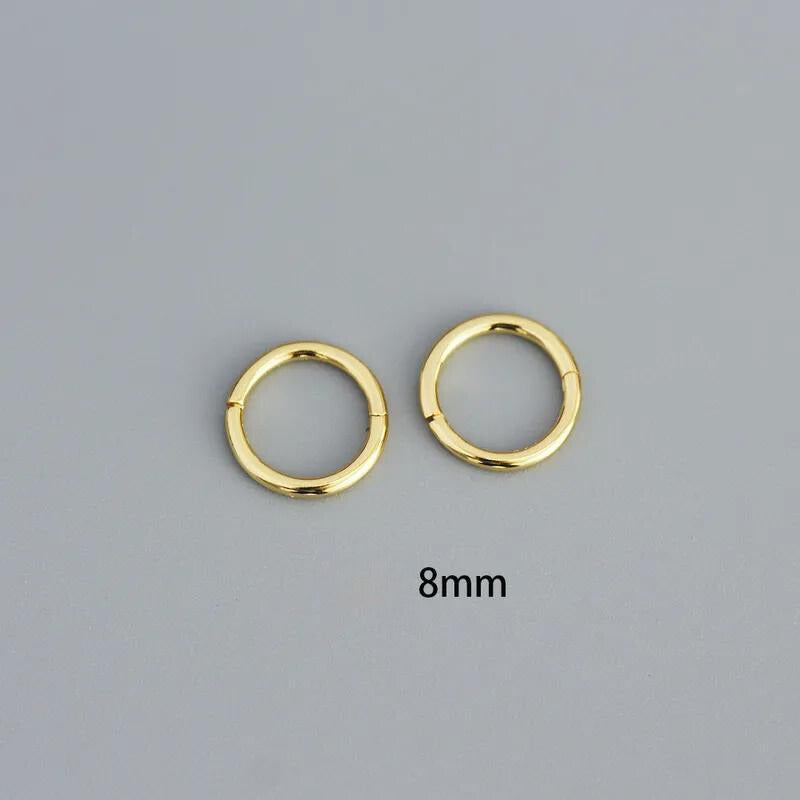 Round Seamless Segment Ring (8mm) in Sterling Silver