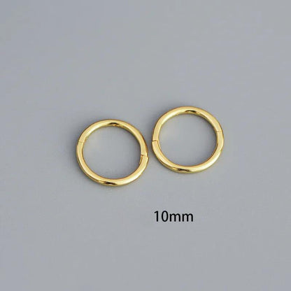 Round Seamless Segment Ring (10mm) in Sterling Silver