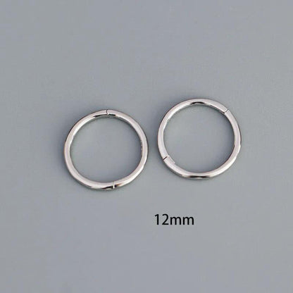 Round Seamless Segment Ring (12mm) in Sterling Silver