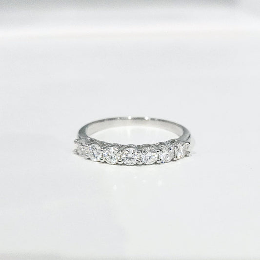 Seven Stone Moissanite Band