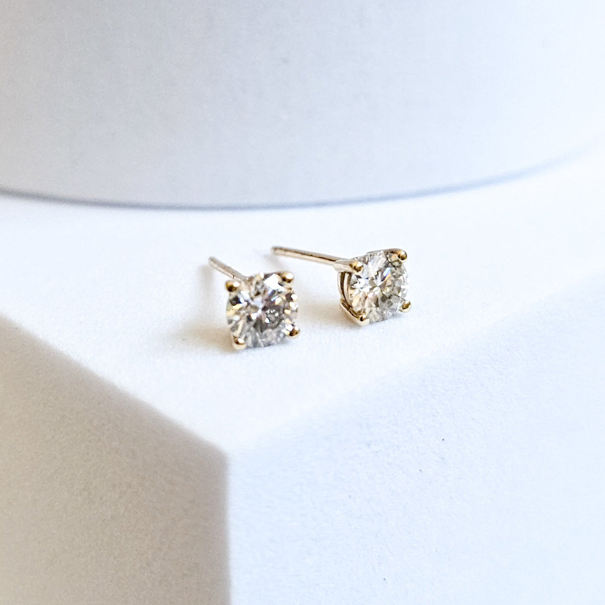 0.5ct Four Prong Moissanite Studs