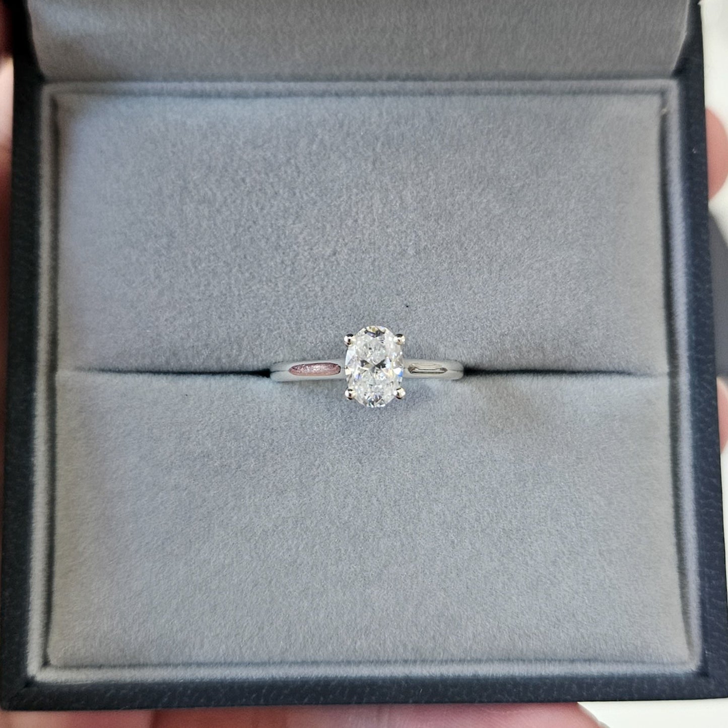 Minimalist Oval Cut Solitaire Ring