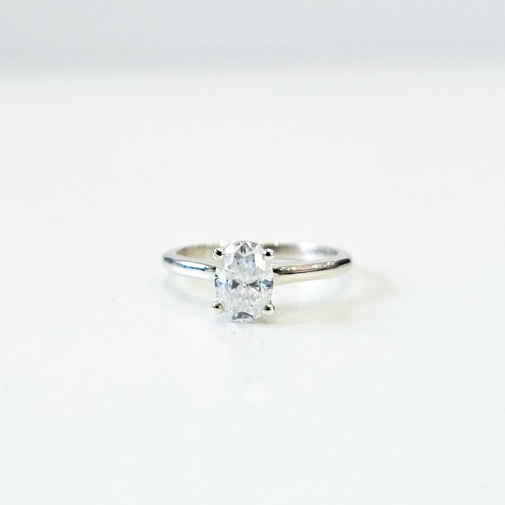 Minimalist Oval Cut Solitaire Ring