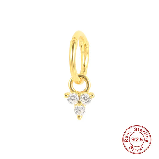 Sterling Silver 1.2mm Micro Clicker Ring + Charm Combo