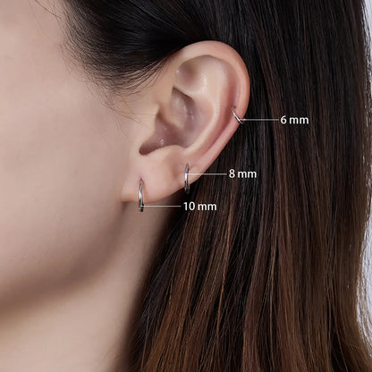 Rose Gold Super Skinny Stainless Steel Sleepers