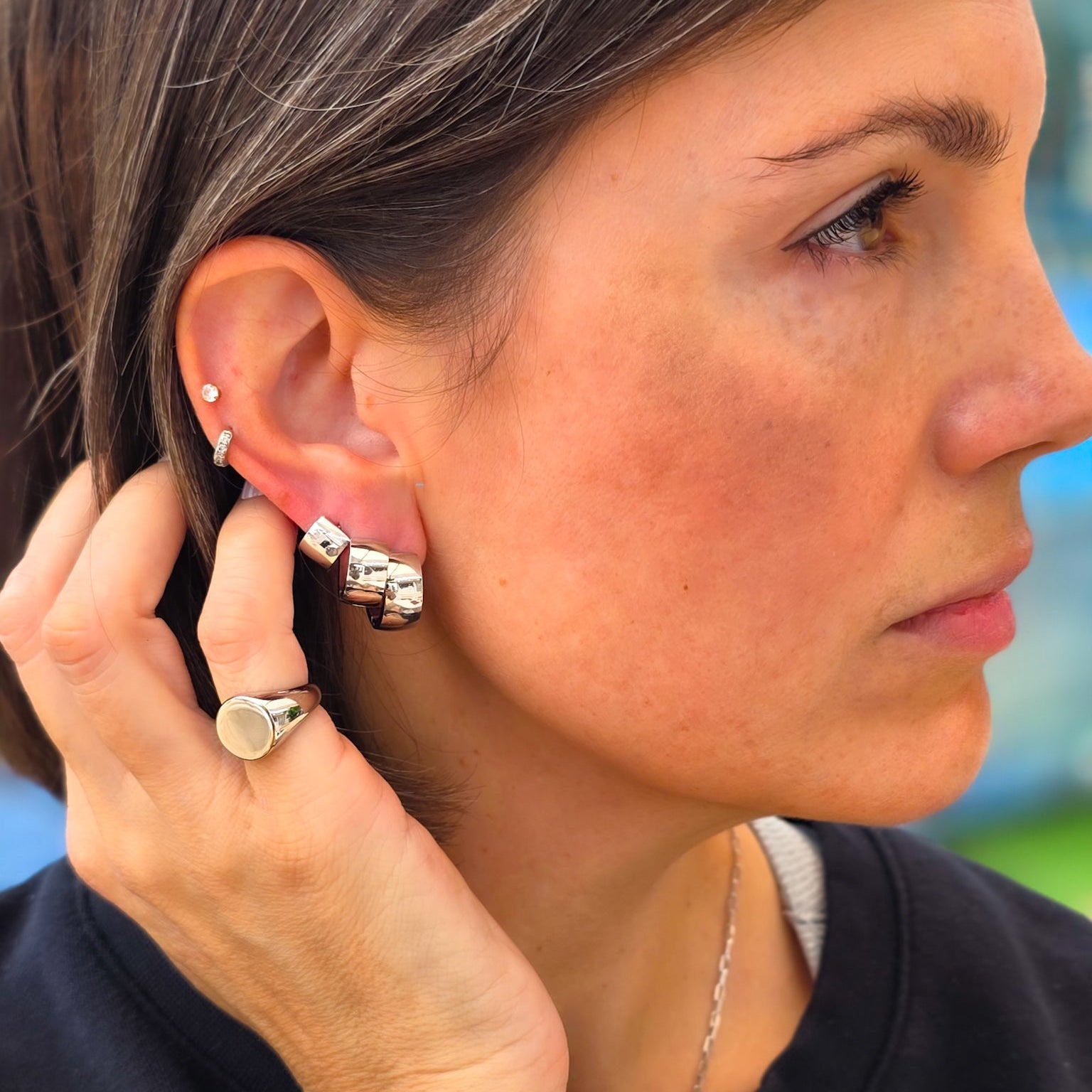 The Chubby Hoop Earring Set