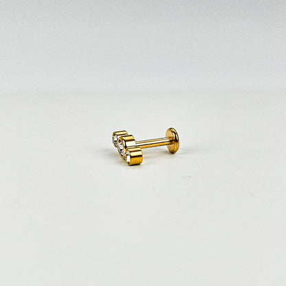 Three Sisters | Stainless Steel Flat Back Stud