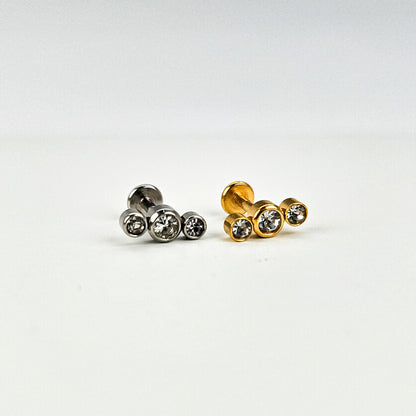 Three Sisters | Stainless Steel Flat Back Stud