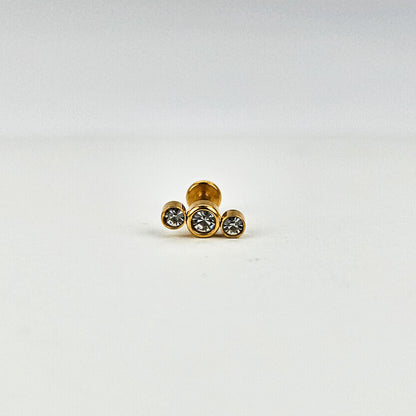 Three Sisters | Stainless Steel Flat Back Stud