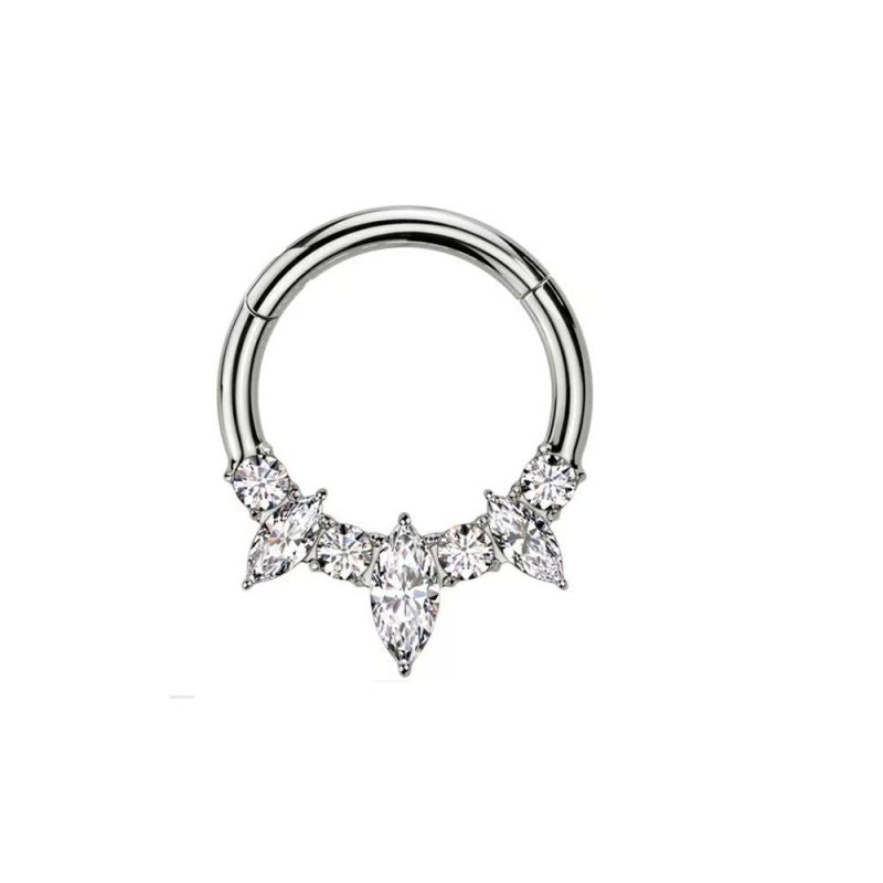 1.2mm Tiara | Stainless Steel Seamless Clicker Ring 16G Gauge
