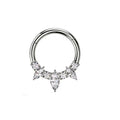 1.2mm Tiara | Stainless Steel Seamless Clicker Ring 16G Gauge