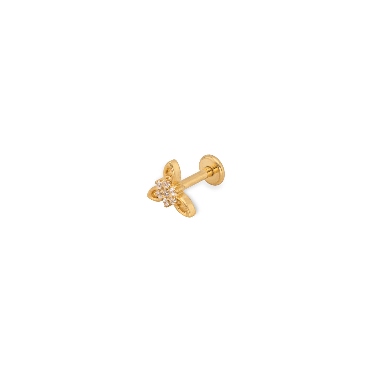 Edelweiss | G23 Titanium Flat Back Stud 16G Gauge