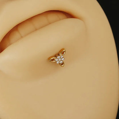 Edelweiss | G23 Titanium Flat Back Stud