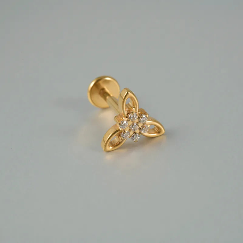 Edelweiss | G23 Titanium Flat Back Stud