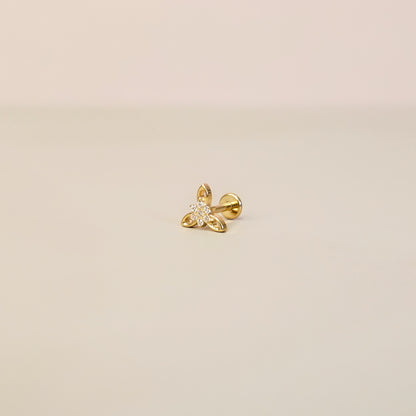 Edelweiss | G23 Titanium Flat Back Stud
