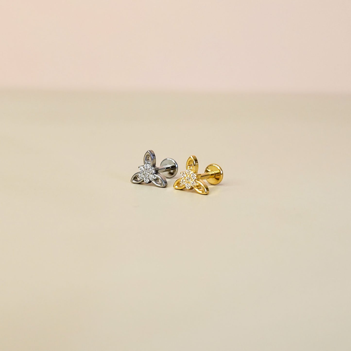 Edelweiss | G23 Titanium Flat Back Stud