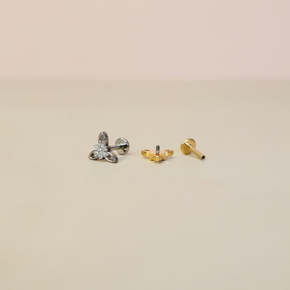 Edelweiss | G23 Titanium Flat Back Stud