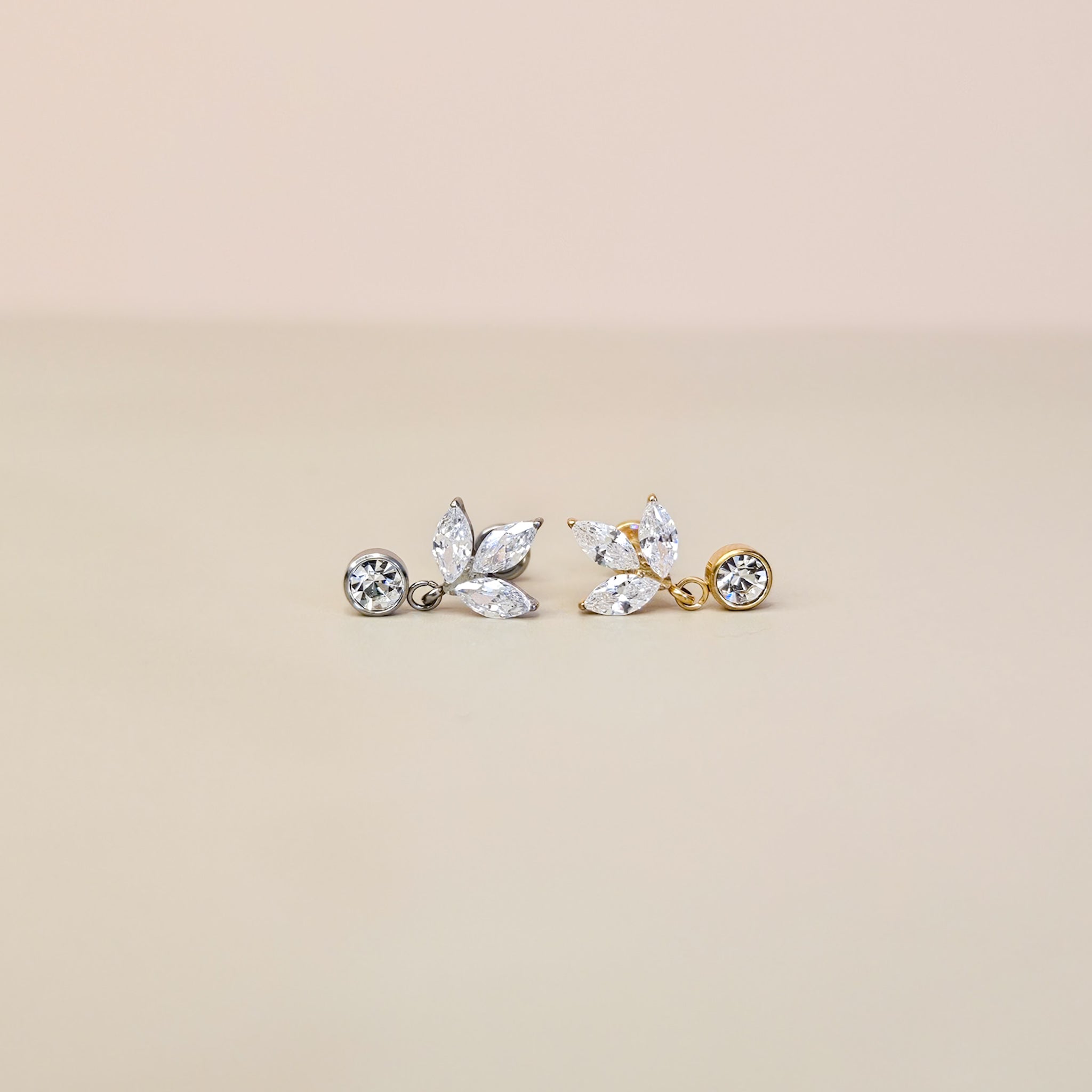 Iris | G23 Titanium Flat Back Stud