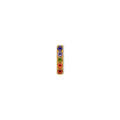 Rainbow Bar | G23 Titanium Flat Back Stud 16G Gauge