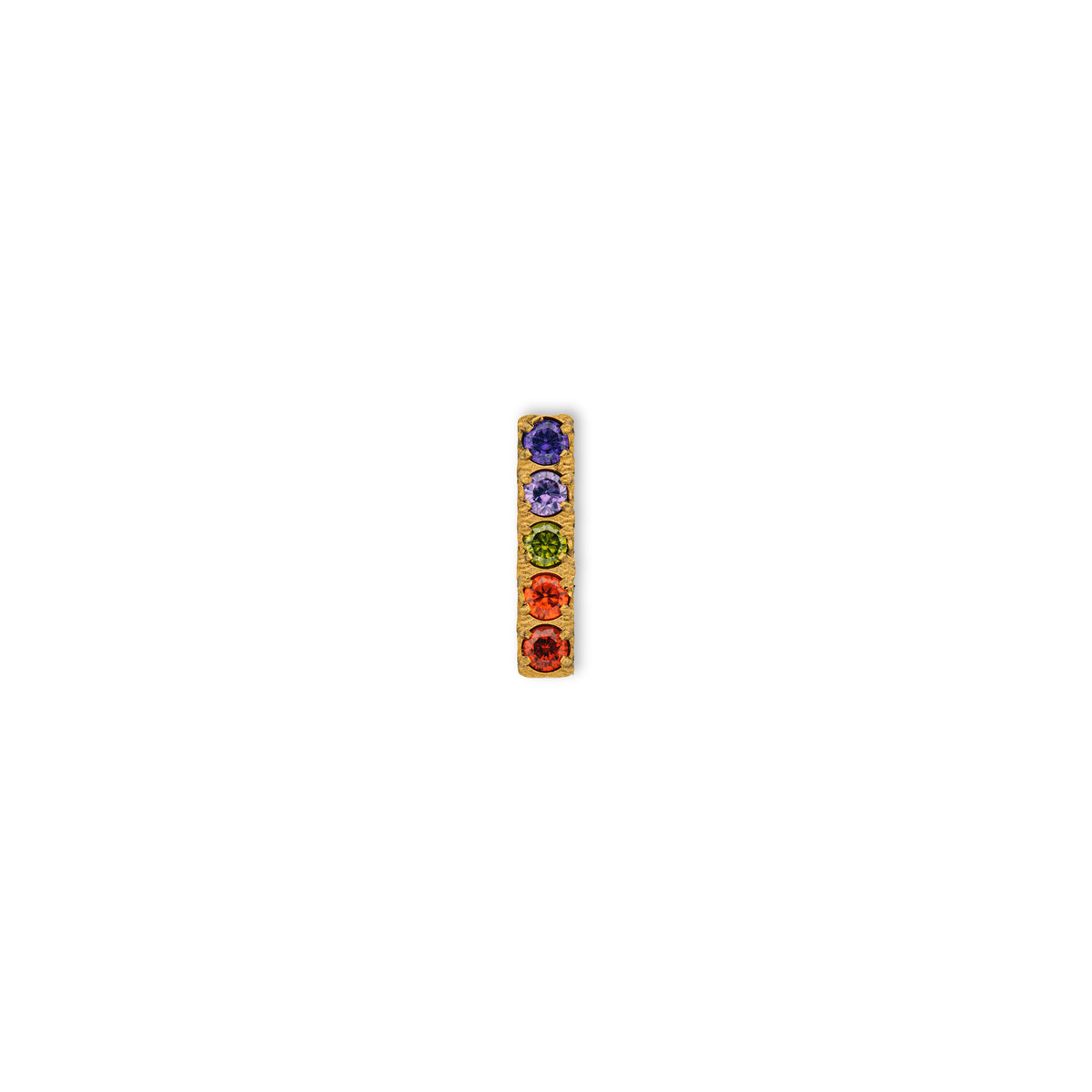 Rainbow Bar | G23 Titanium Flat Back Stud 16G Gauge