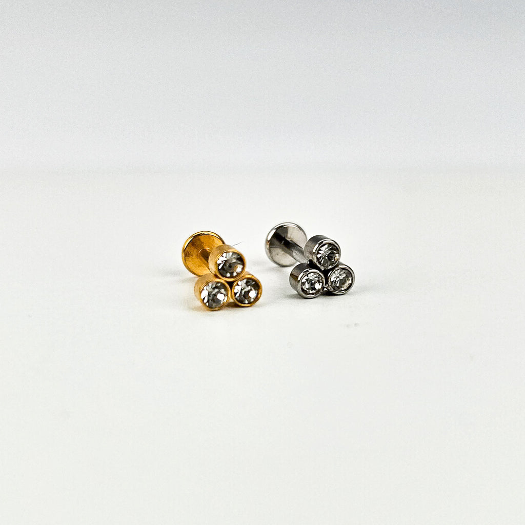 Trinity | Stainless Steel Flat Back Stud