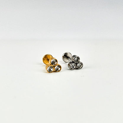 Trinity | Stainless Steel Flat Back Stud