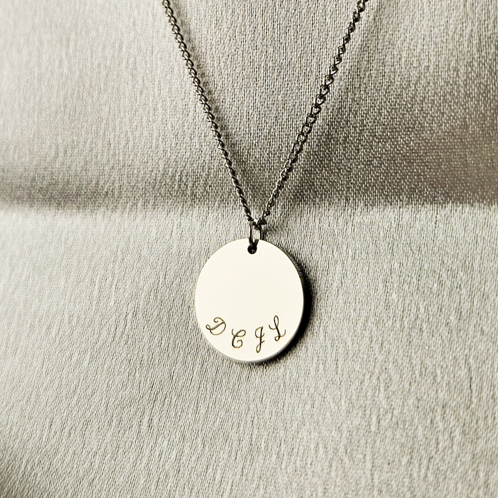 Trio Engraved Necklace
