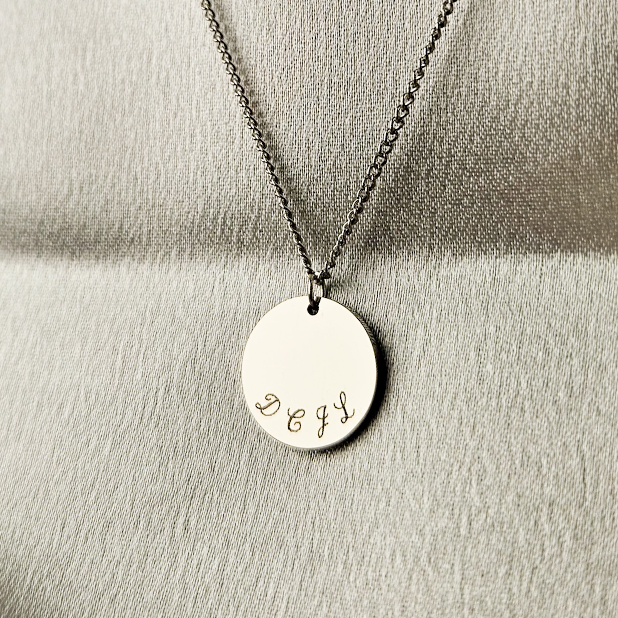 Trio Engraved Necklace