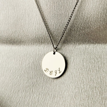 Trio Engraved Necklace