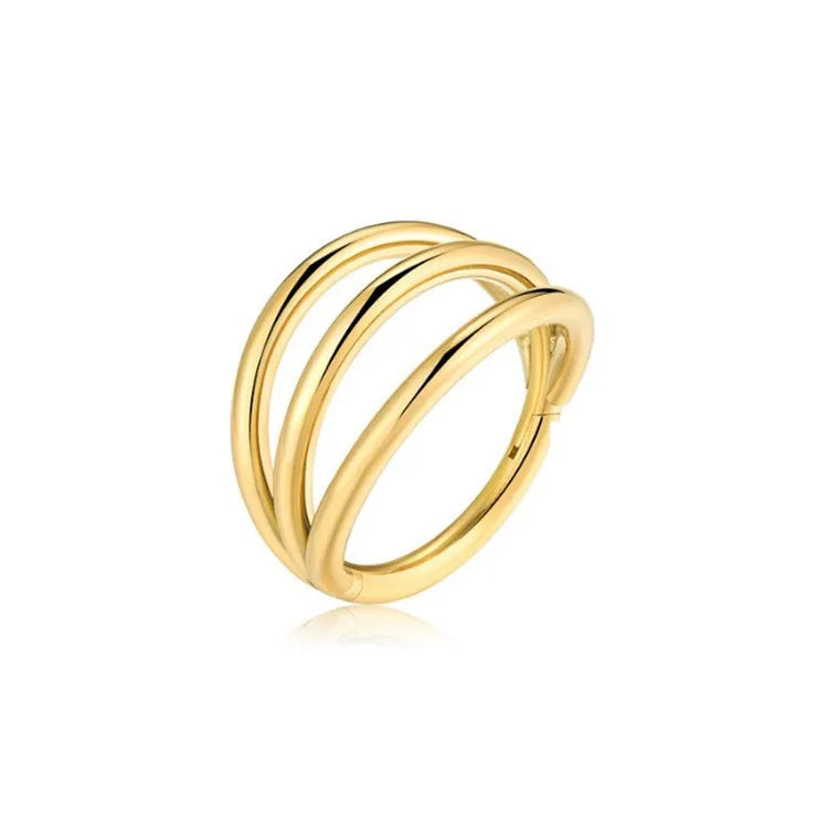 1.2mm Triple | Stainless Steel Clicker Ring 16G Gauge