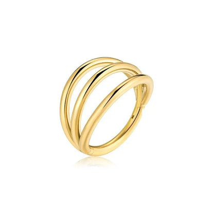 Triple | Stainless Steel Clicker Ring