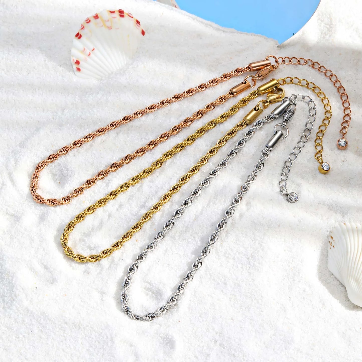 Twisted Chain Anklet