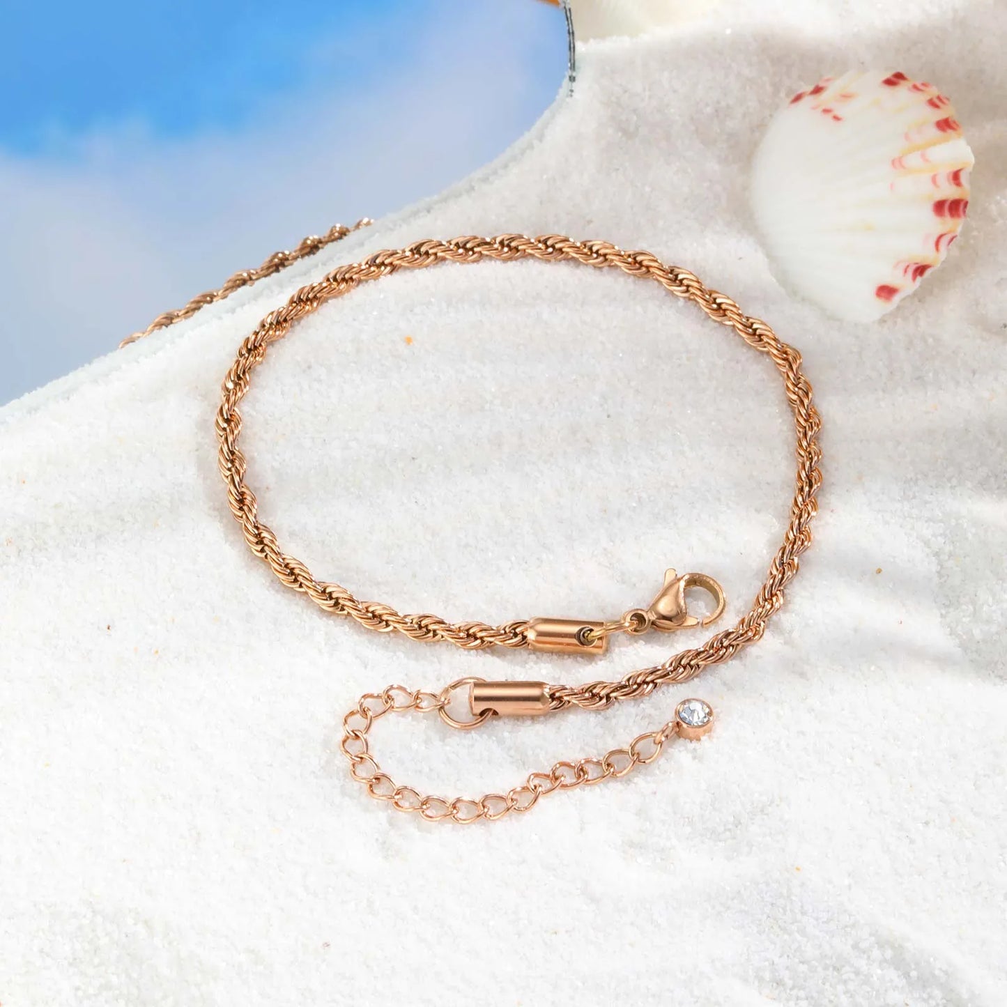 Twisted Chain Anklet