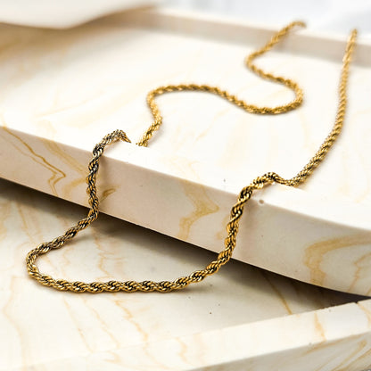 50cm Twisted Chain Necklace