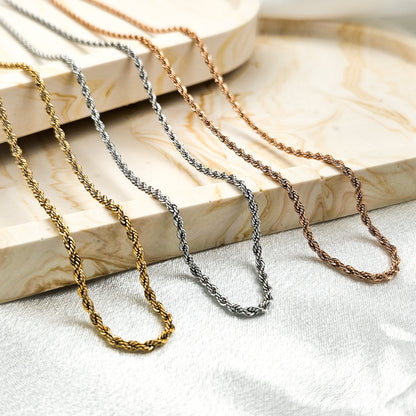 45cm Twisted Chain Necklace