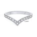 V Half Eternity Ring