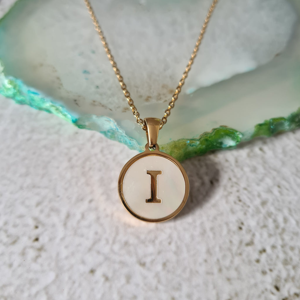 Initial Shell Necklace