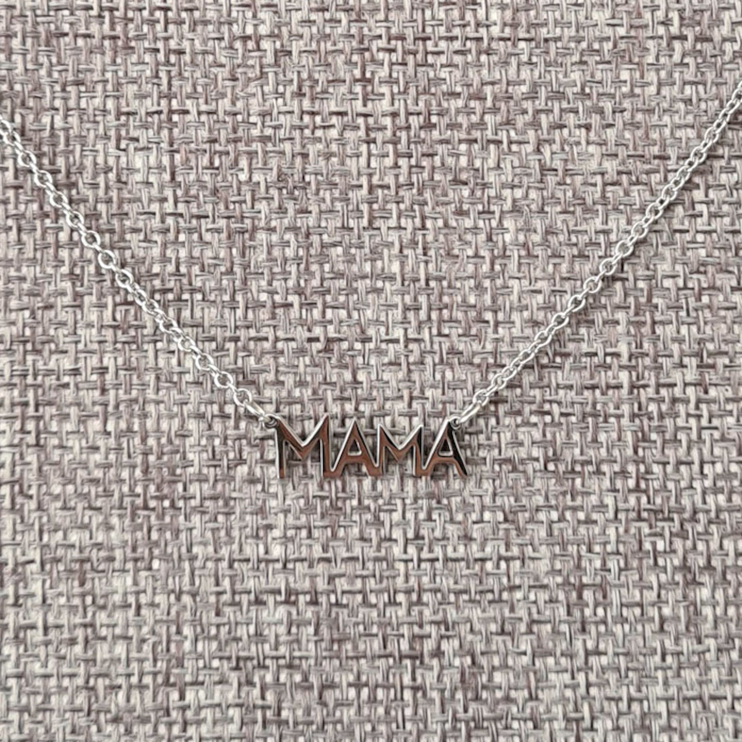 Mama monogram letter necklace