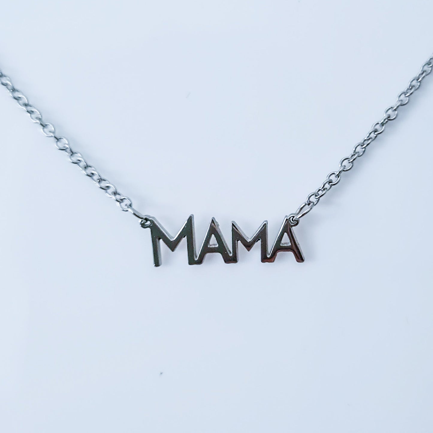 Mama monogram letter necklace