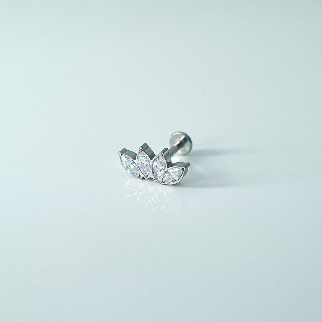 Quartet | G23 Titanium Flat Back Stud