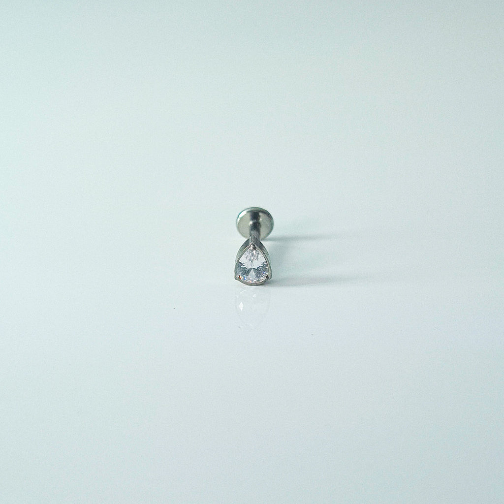 Teardrop | G23 Titanium Flat Back Stud