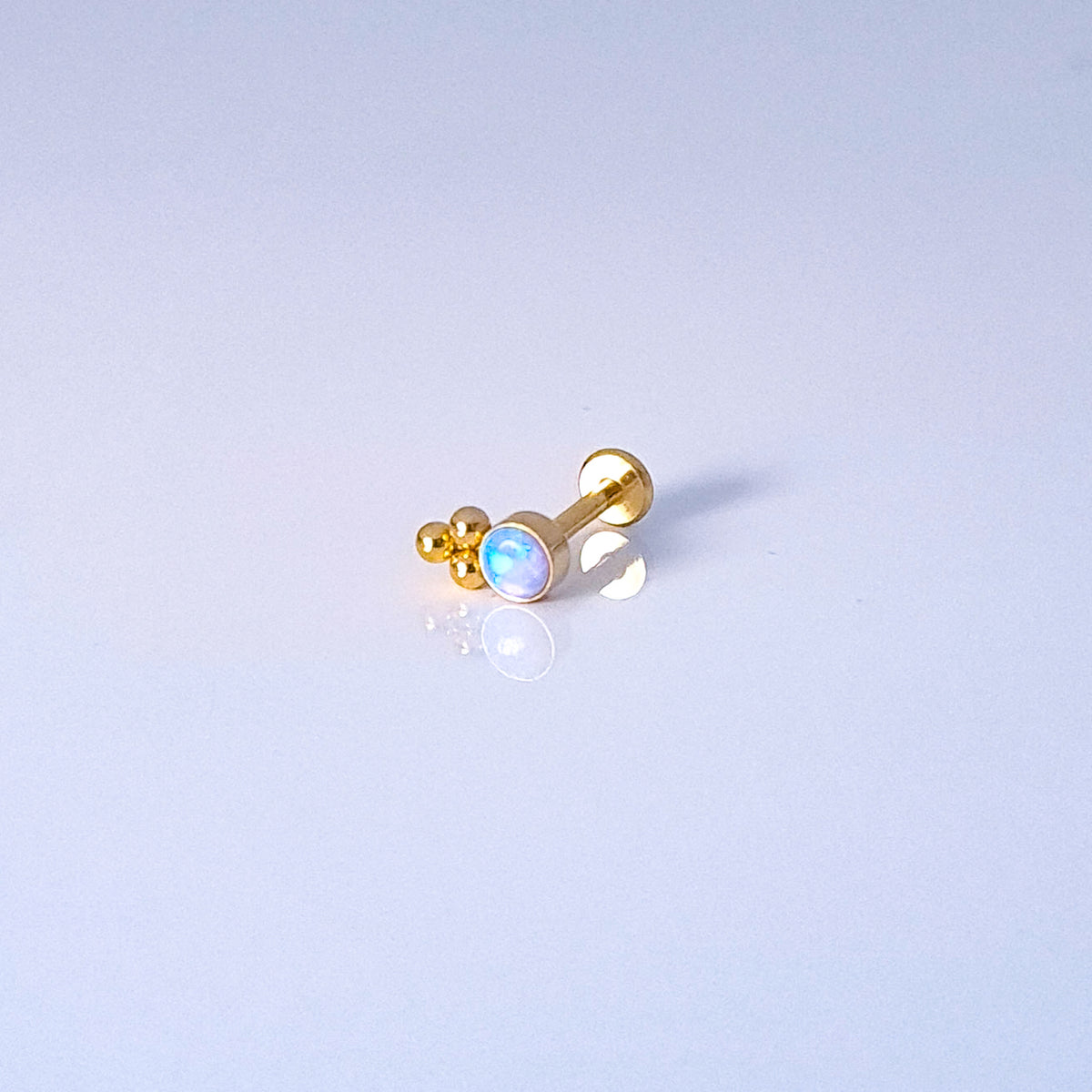 Blue Opal Flair | G23 Titanium Flat Back Stud
