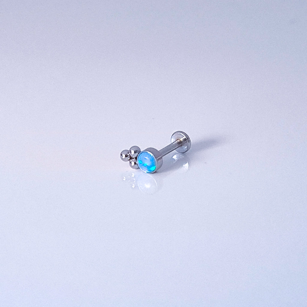 Blue Opal Flair | G23 Titanium Flat Back Stud